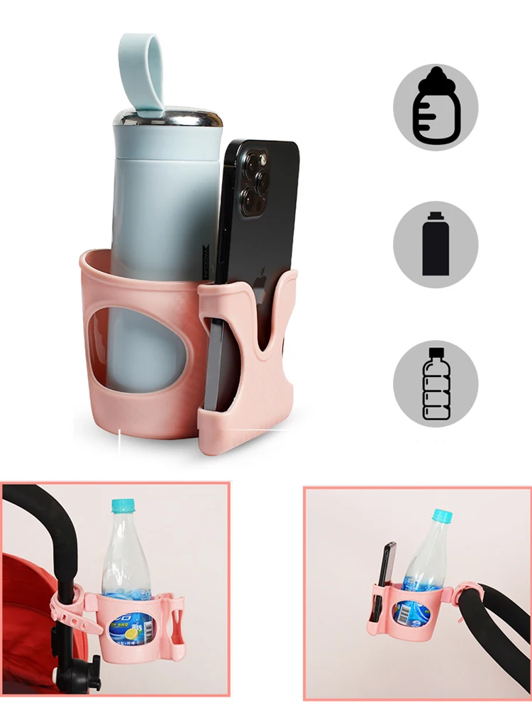AliExpress colu kid Stroller Cup Holder Mobile Phone Holder Drink Coffee Bottle Holder Can Mounts Holders Universal Baby Bicycle Baby Carriage Prams