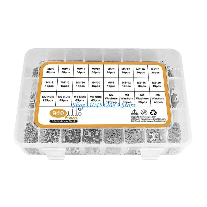 Y6GD Industrial Screw Set Massive Screw Set 950pcs/set Perfect for Various Projects