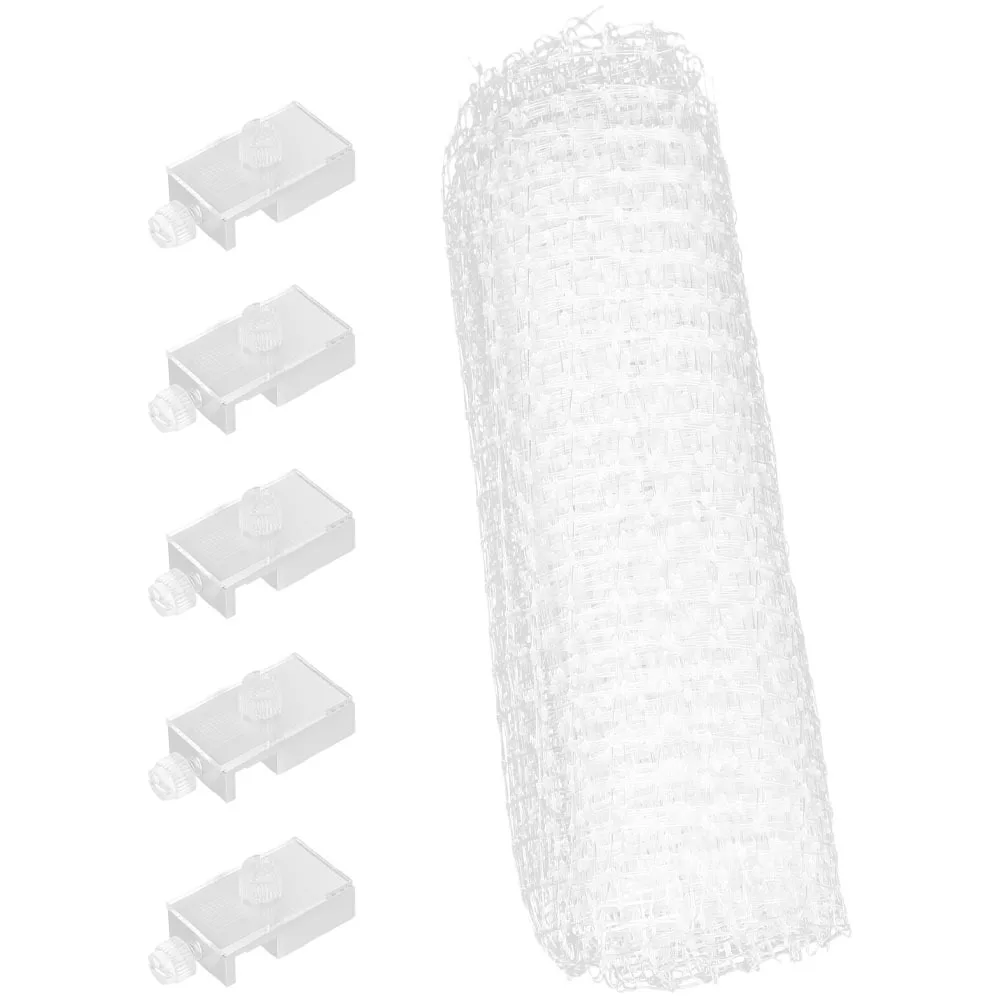 

Aquarium Mesh Lid Anti-Jump Net Cover Fish Tank Replacement Net Portable Design Adjustable Fine Mesh Grid Safety Protection