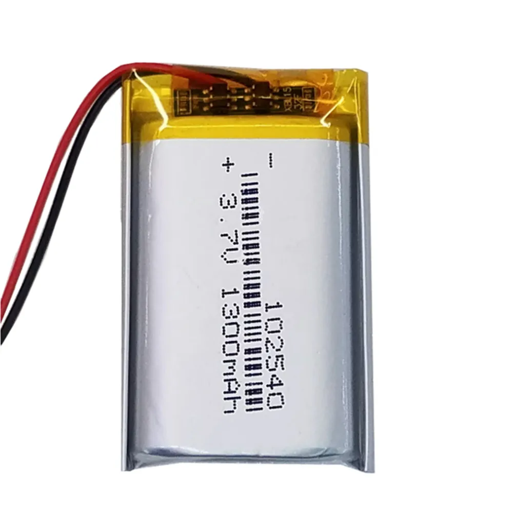 1-10PCS 3.7V 1300mAh 102540 922543 102439 Polymer Lithium Lipo Rechargeable Battery For MP3 Camera Tablet PC Headset Headphones
