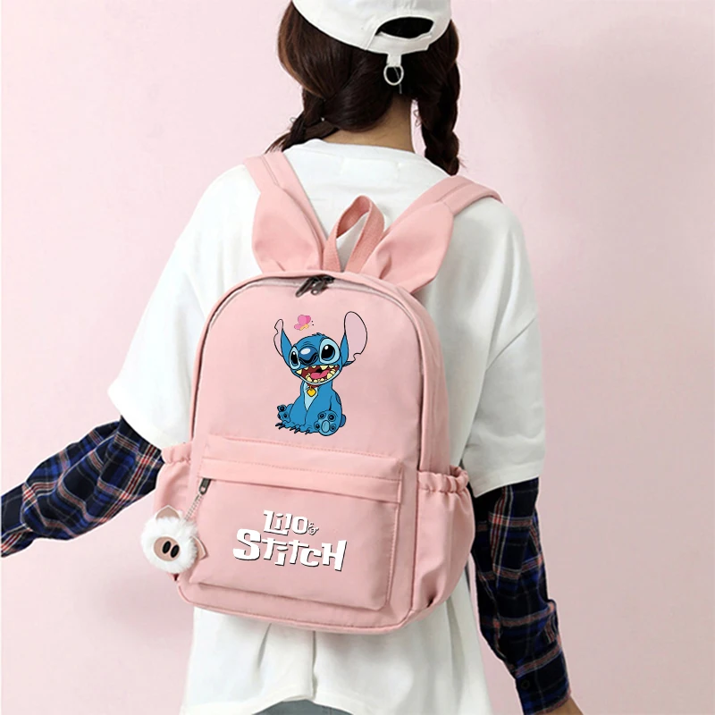 Disney Lilo Stitch Backpack for Girl Boy Student Teenager Children Women Cute Casual School Bag Kid Birthday Gift Toy Rucksack