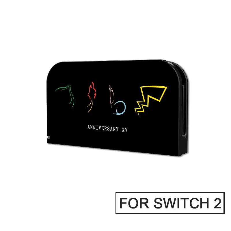 Niedliche Cartoon-Frontplatte Schutzhülle für Nintendo Switch 2 Ladestation TV-Dock Dekorative Ersatz-Frontplatte