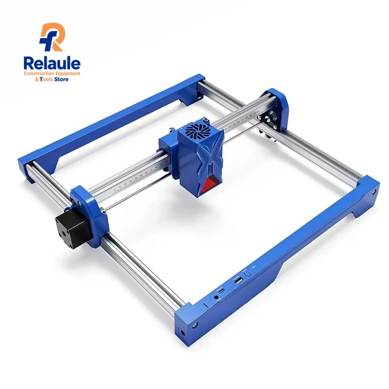 

La-ser Potente12W Portable La-ser Engraver DIY Laser Cut Engraving Machine or Wood and Metal Dark Acrylic Glass Leather
