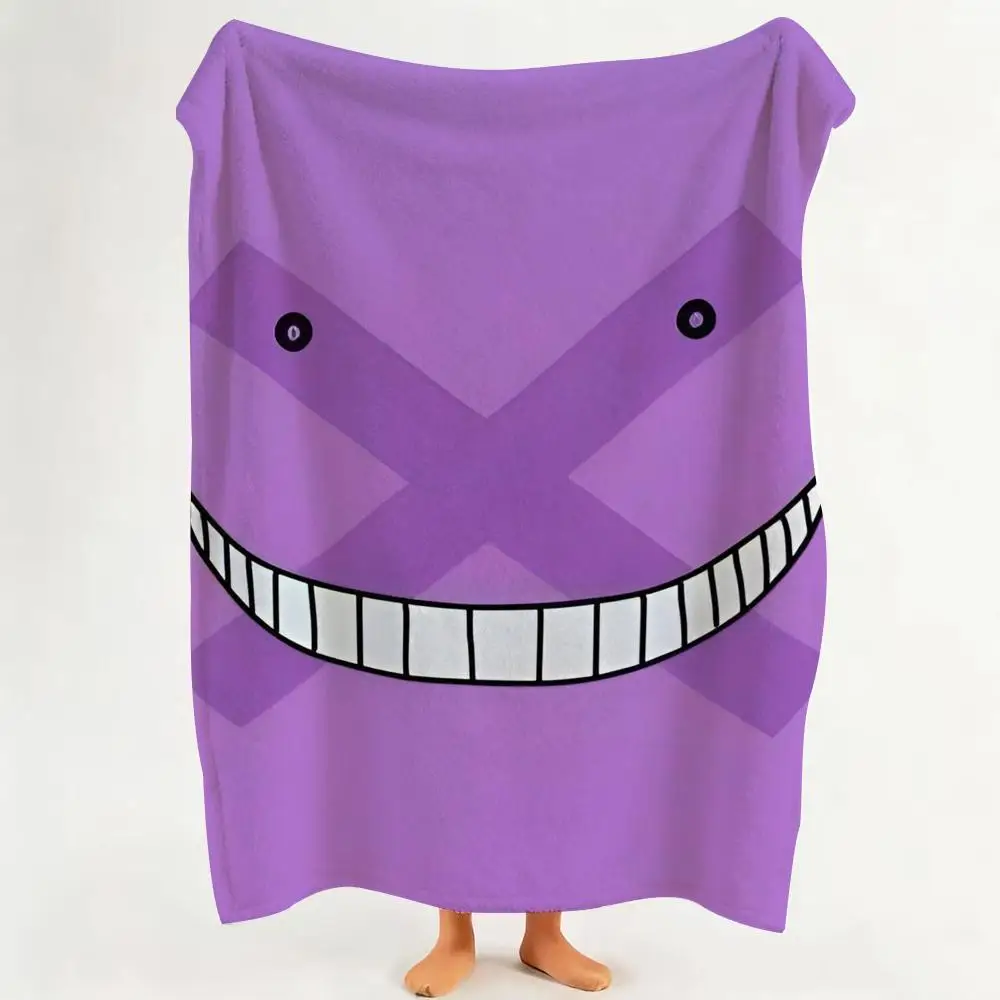 Anime A-Assassination Classroom Throw hot Flannel Throw Blanket Suitable for Sofa、Living Room、Bedroom soft