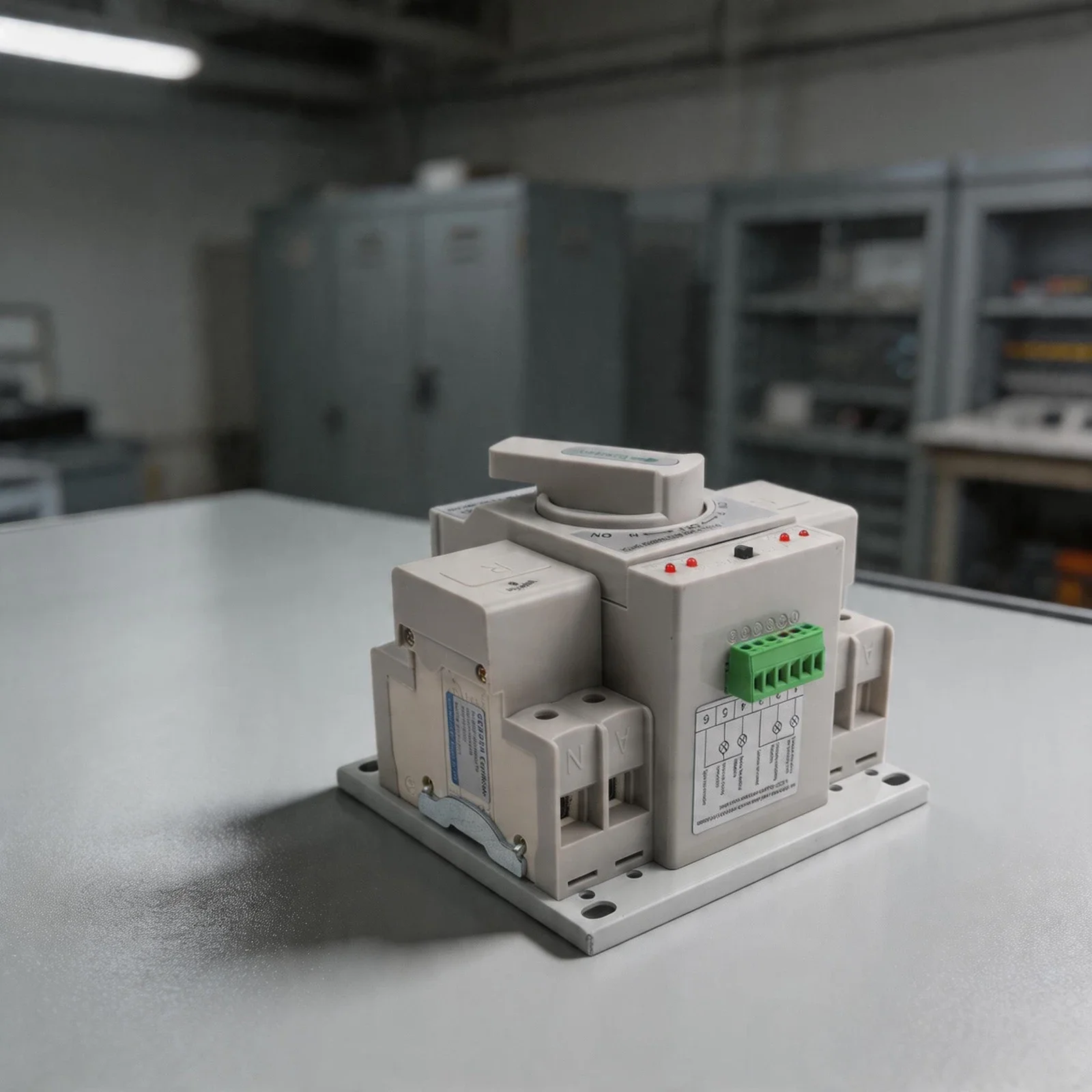 For ATS Generator Changeover 2P 63A Automatic Transfer Switch AC220V AC400V Auto Switching Auto Reset Function