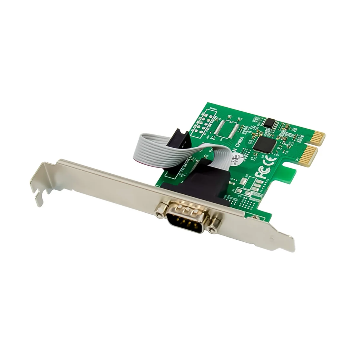 Expansion Card ST328 PCIe X1 AX99100 1S DB-9 Pin RS232 Industrial COM Port Multi-Function Convenient Expansion Card