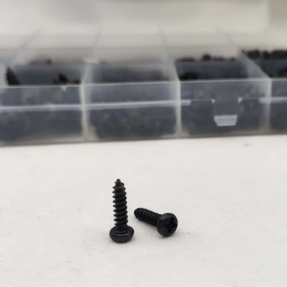 Miniature Screws Kit Pan Head Phillips Self Tapping Fasteners For Electronics Repair Crafting Hobbyist Device Hardware