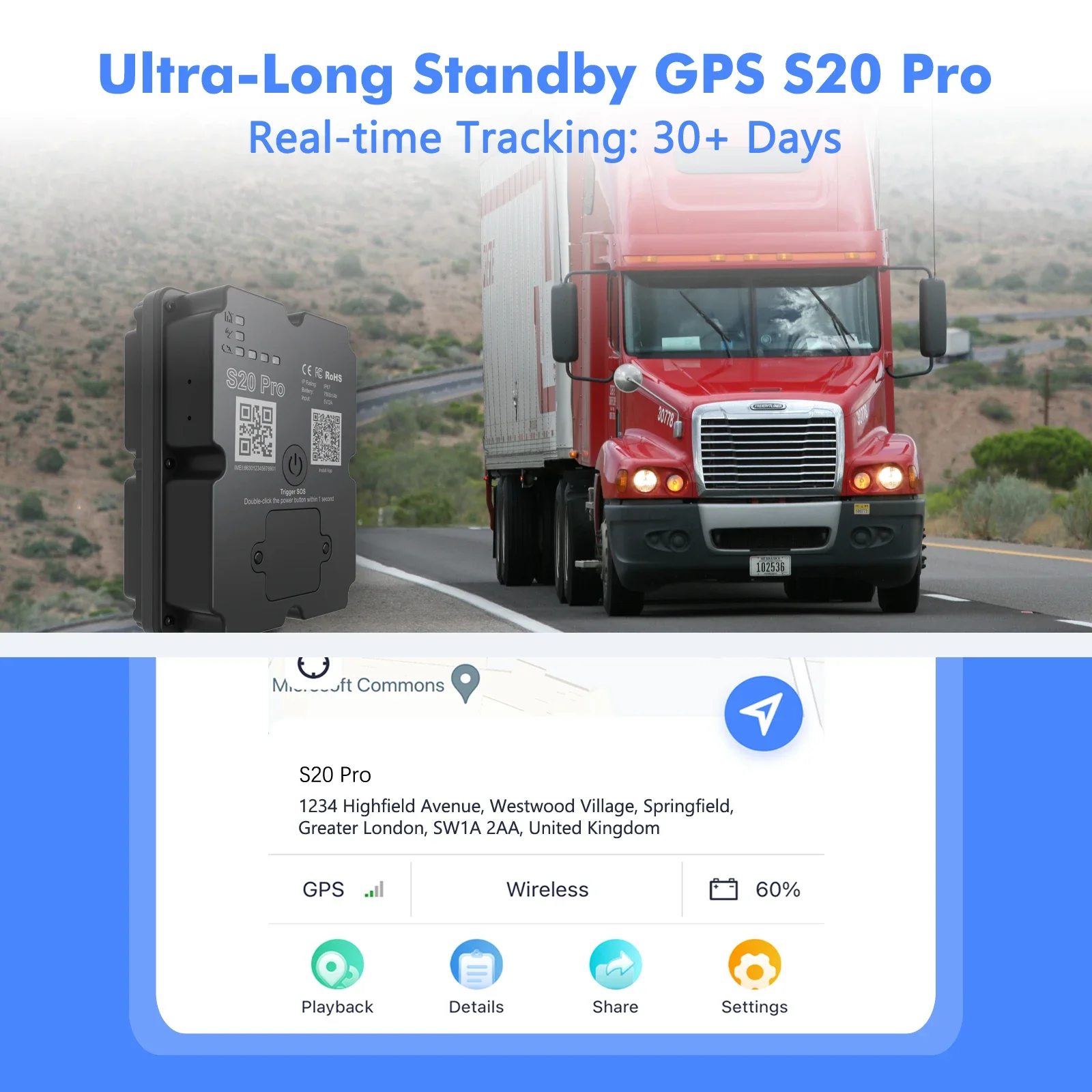 Traceur GPS 4G en gros pour voiture et moto - Dispositif de suivi en temps réel sur 30 jours, localisateur de véhicule antivol, application Android/iOS payante