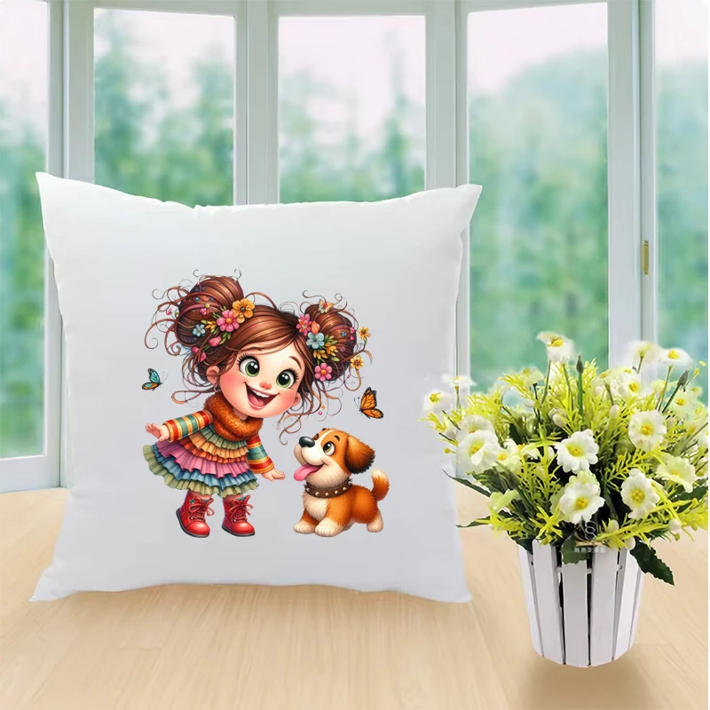 Creative vogue Afro Girl Princess head Iron On Heat Transfer Sticker For Clothes Pinted Vinyl Thermal Washable T-Shirt Applique