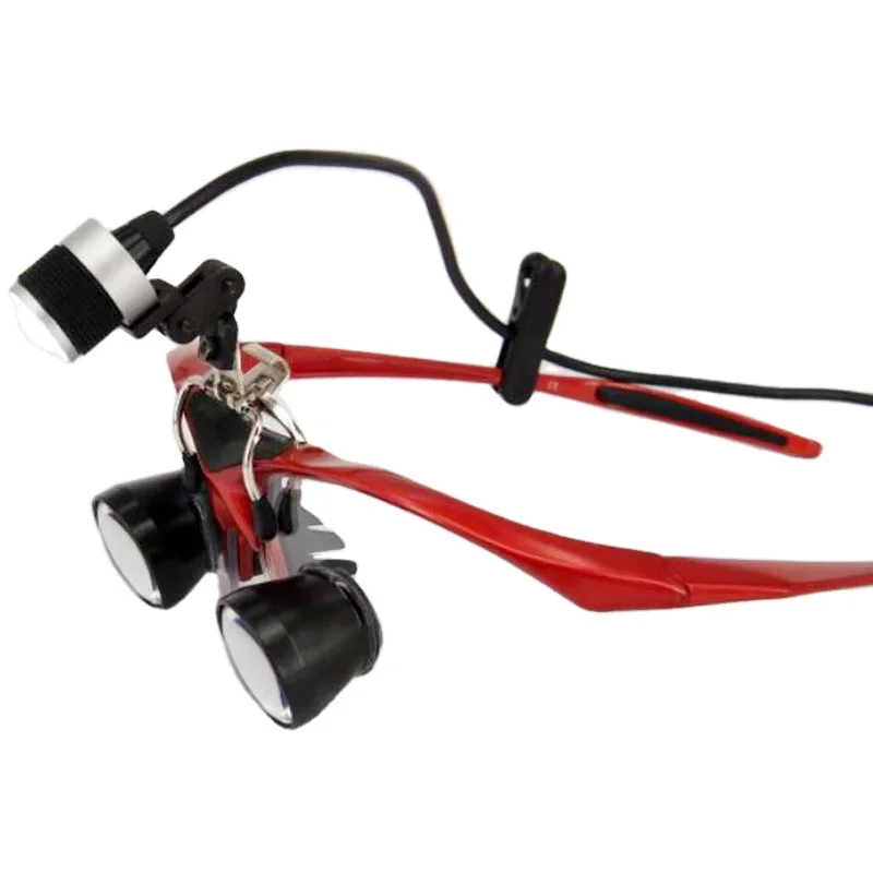 Ultralight TTL 2.5X Magnifying Glass Perspective Glasses with & AXSL Rechargeable LED Headlamp