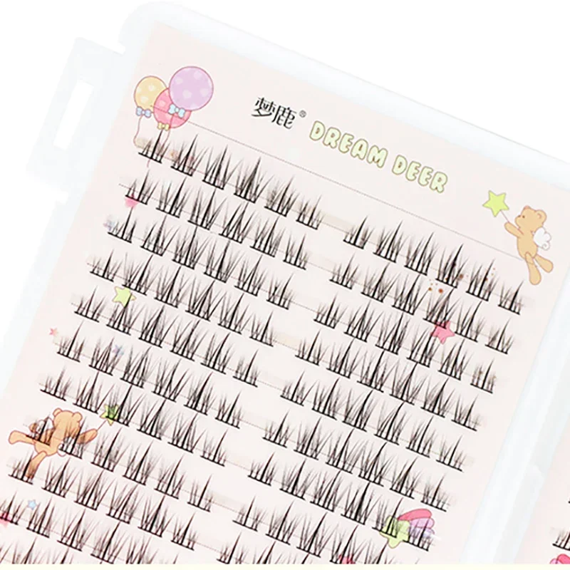 32 صفوف مانغا لاش رمش كتاب عالية الجودة العنقودية جلدة Manhua الرموش قزم ماكياج ستراند الرموش Y2K الرموش تمديد