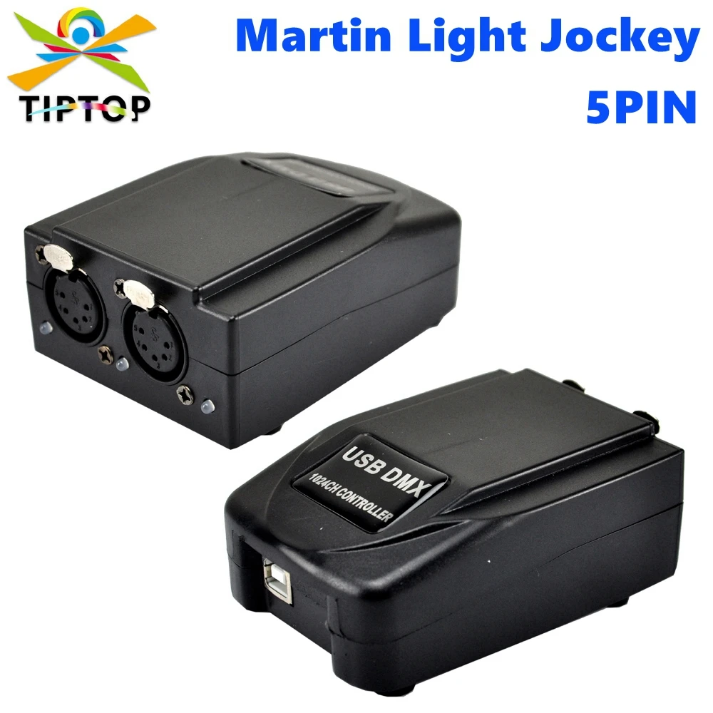 TIPTOP Лидер продаж 5-контактный USB DMX Martin Lightjockey программный интерфейс DMX USB-контроллер 1024 канала консоль освещения сцены