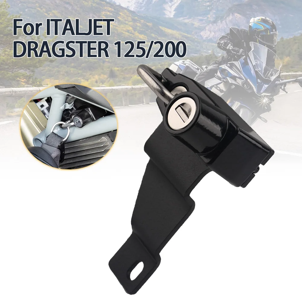 For ITALJET DRAGSTER 125/200   Motorcycle Helmet Lock Anti-Theft Helmet Security Lock with 2 Keys Rust-Proof Helemt Lock