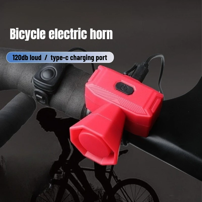 AliExpress Bike Electric Bell USB Charging Bicycle Horn Safety Wired Control MTB Road Bike Warning Ring Waterproof Alarm Cycling Accessory