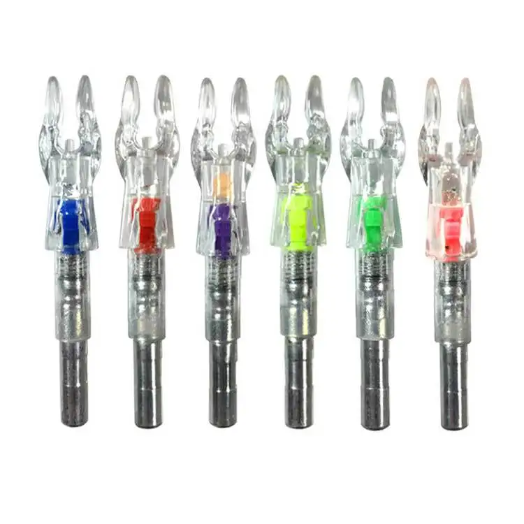 3/6pcs Automatically Lighted Bow String Activated LED Nock For ID 6.2 MM Archery Arrow  Accessory Shooting Hunting