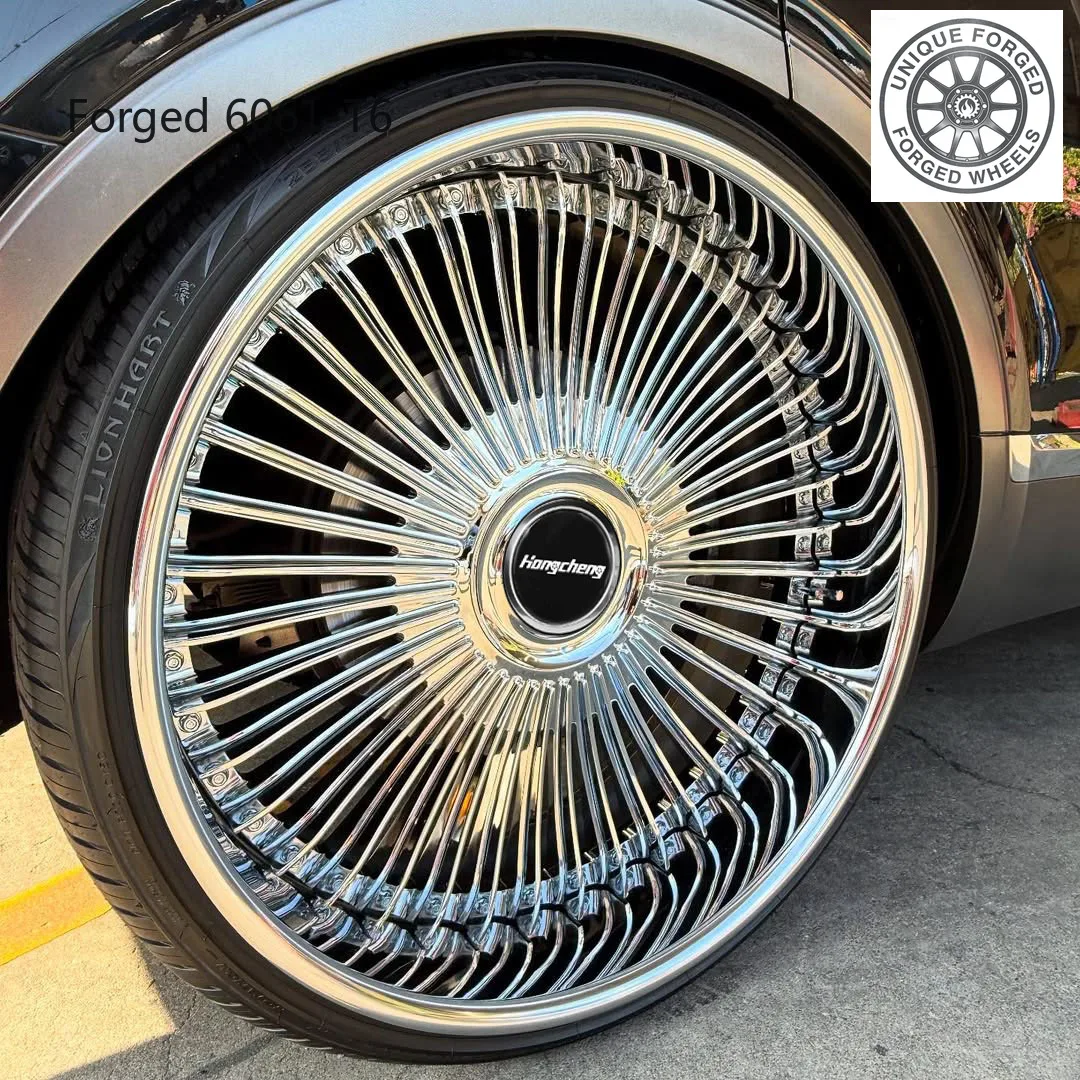 

2026 New Custom Forged 22 24 26 28 30 Inch Rims 6x139.7 8x180 5x127 Polished Chrome Heavy Duty Wheels