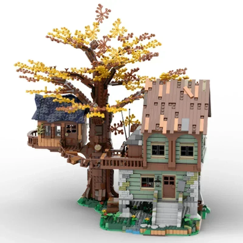 Street View รุ่น Moc อาคารอิฐ Lonely Fishing Cabin 21318 เทคโนโลยี Modular Blocks ของขวัญของเล่นคริสต์มาส DIY ชุดประกอบ