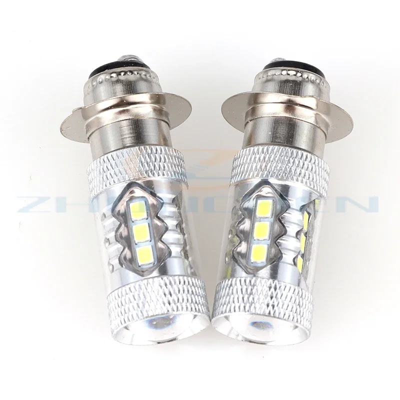 2 PCS 80W LED Motorcycle Headlight Bulbs for Yamaha ATV YFM350 400 450 660 700 Raptor Blaster 200 Banshee 350  Grizzly