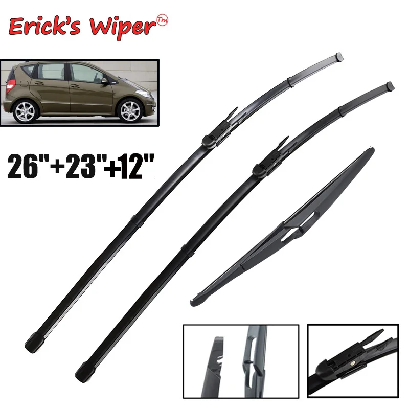 Erick\'s Wiper Front & Rear Wiper Blades Set For Mercedes-Benz A-class B-class W169 W245 Windshield Windscreen Window 26\