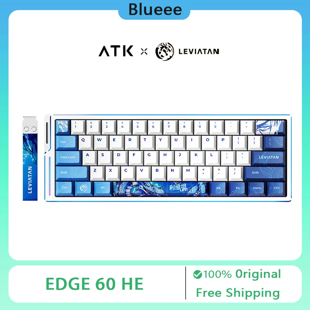 ATK Leviatan EDGE 60HE Magnetic Switch Gaming Keyboards 8Khz Mechanical Keyboard Wired Aluminium Alloy Office Accessories