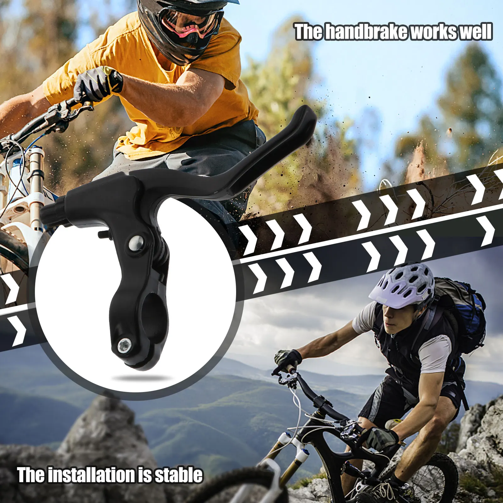 

1 Pair Mountain Bike Brake Handle Lever Arm Aluminum Alloy Bike Brake Lever For Bicycle Durable Shiny Safe Easy Install
