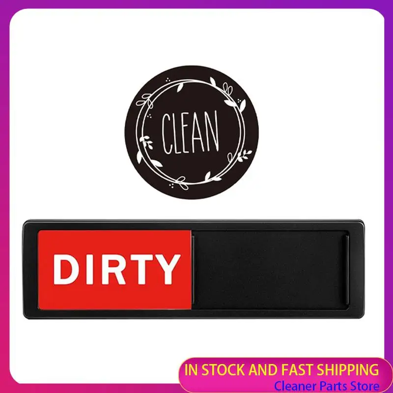 حار بيع-2 قطعة غسالة الصحون المغناطيس نظيفة القذرة علامة مصراع الأسود ABS فقط يتغير عندما تدفع ذلك أطباق غير قابلة للخدش نظيفة دي