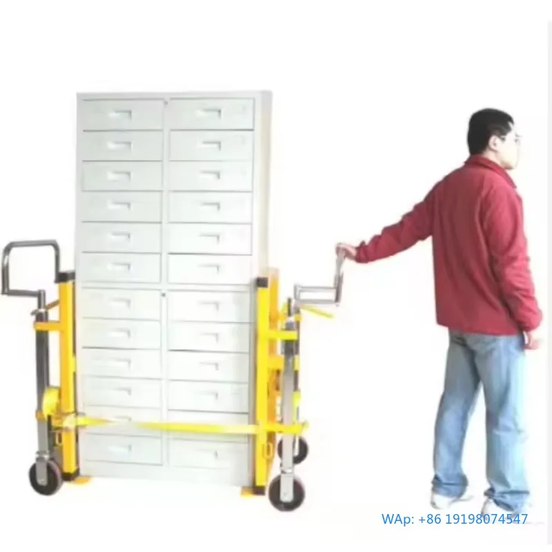 

Manual Hydraulic Furniture Mover With Wheels 1800kg Heavy Equipment Moving Hand Truck