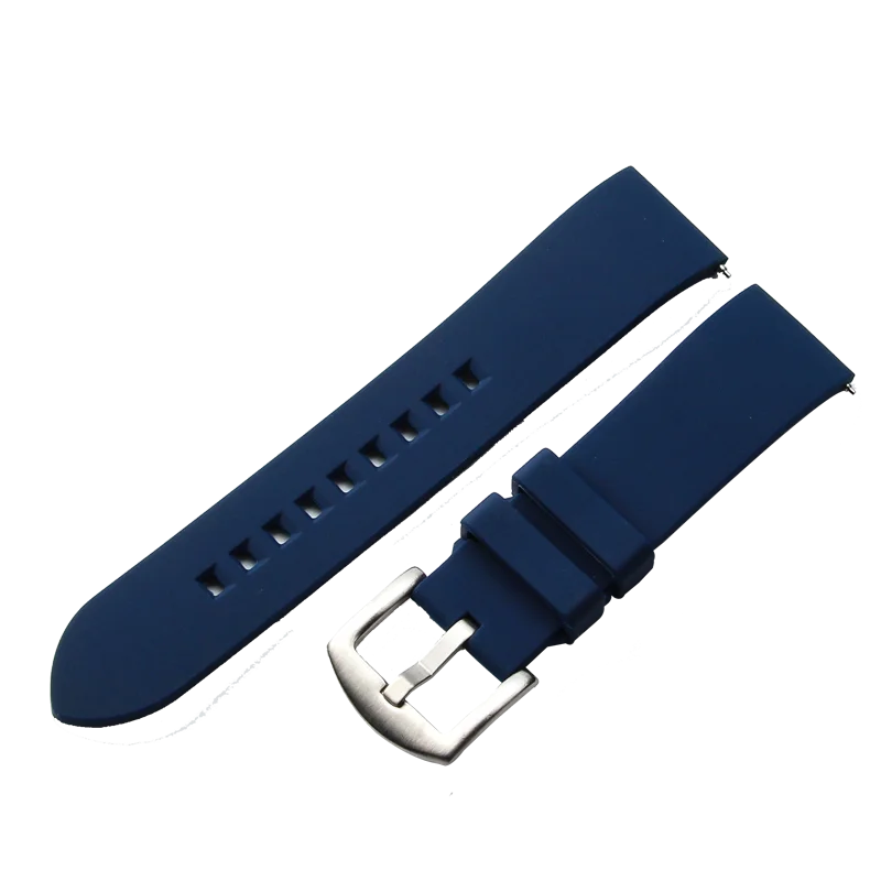 Soft Breathable Comfortable Watch Strap for Casio Seiko Breitling Citizen Longines Waterproof Sports Silicone Watchband 20 22mm