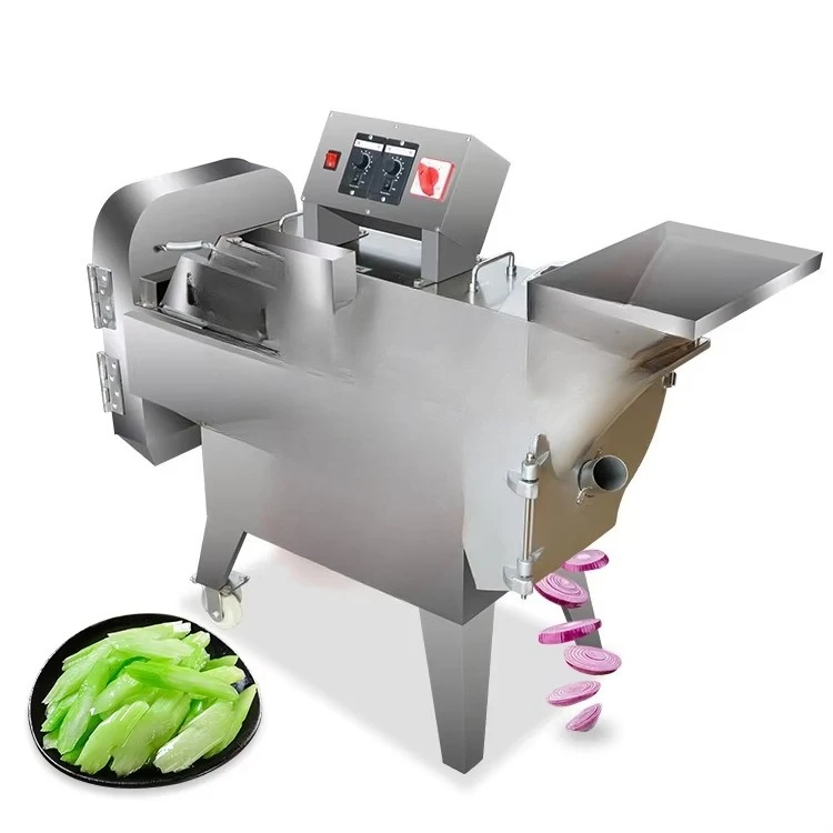 Commercial Industrial Cube Cutting Vegetable Dicer Machine for Farm & Restaurant Use-Carrots Onions Kiwis Apples Mangoes