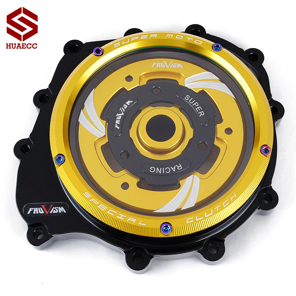 CNC Racing Clear Clutch Cover & Spring Retainer R for BMM F900XR 2019-2026 F750GS F850GS 2018-2024 F900R  2022-2026