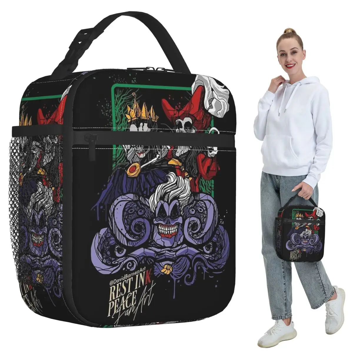 

Villains Bad Witches Club Group Insulated Lunch Bag for Kids School Cooler Thermal Food Box Tote Leakproof Lunch Boxes Container