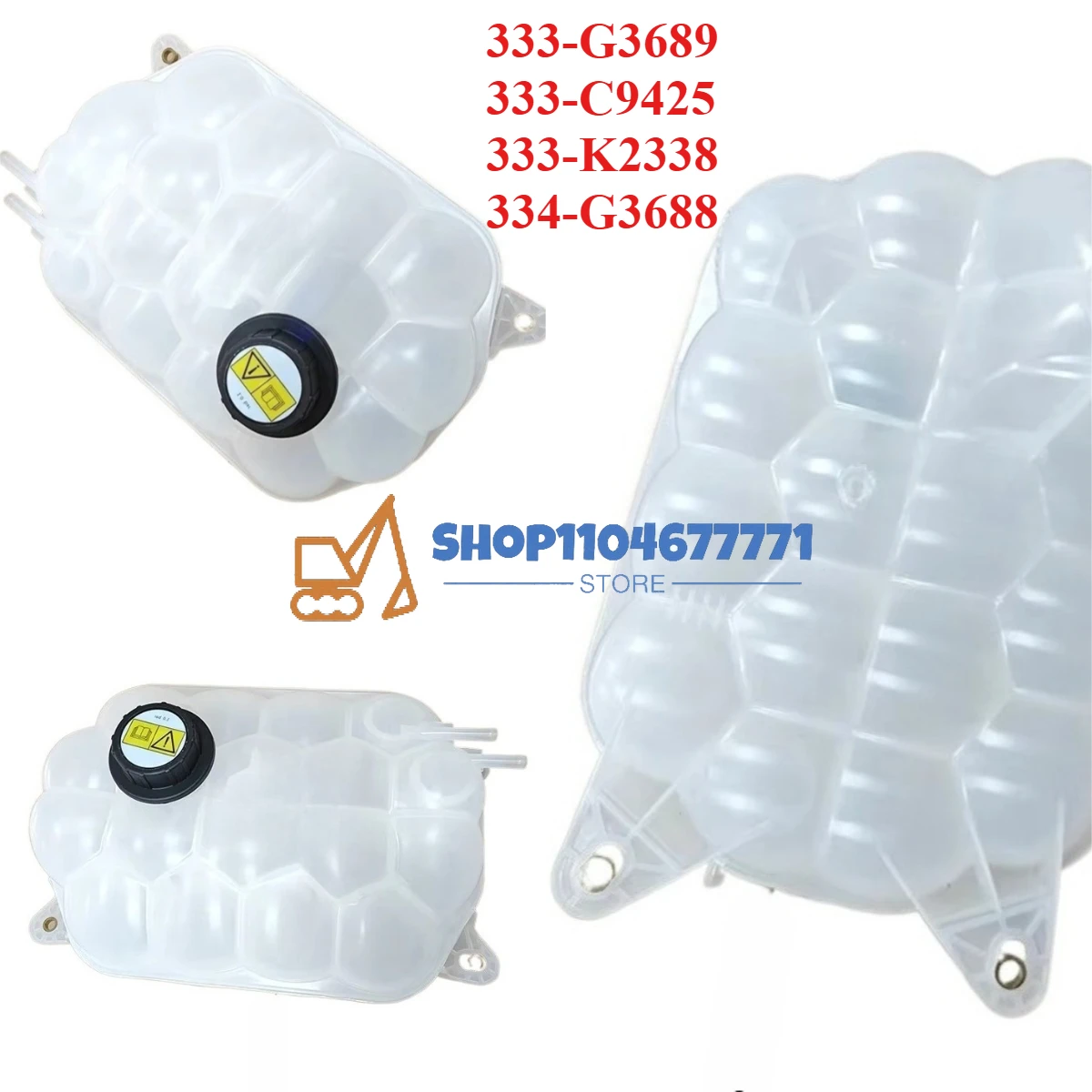 

3CX 4CX New Water Expansion Coolant Tank 334/G3689 333/C9425 333/K2338 334/G3688 333-G3689 333-C9425 333-K2338 334-G3688 334G368