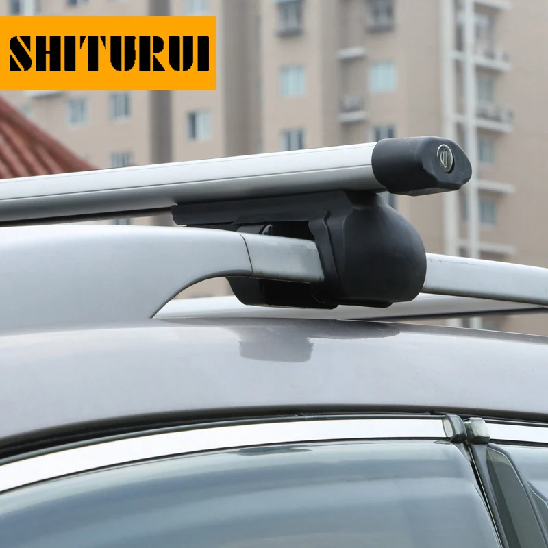 SHITURUI 2PCS 120 Or 135CM Universal Fits Car With Original Roof Rack SUV Roof Rack Crossbars For Kayak Cargoline Snowboarding