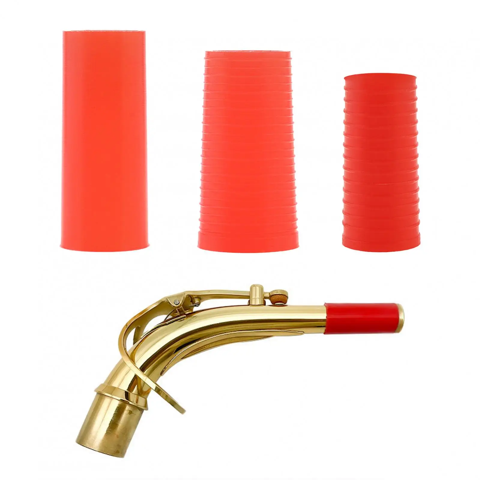 Silikon Malzeme Alto / Soprano / Tenor Saksafon, Saksafon Boyun Eklem Mantarı için İyi Sızdırmazlık Saksafon Boyun Eklem Mantarı