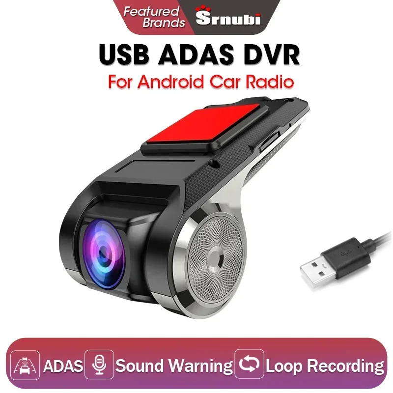 Srnubi Volledige Hd 1080P Android-Speler Navigatie 720P Auto Dvr Usb Adas Dash Cam Head Unit Auto Audio Stem Alarm Ldws G-Shock