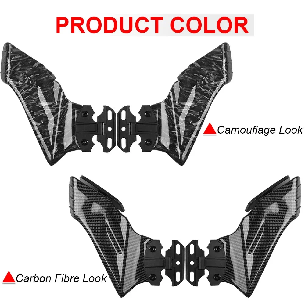 For Yamaha YZF-R6 For Honda CBR650R CB1000RR Motorcycle Side Winglet Kit Spoiler Fairing With Mirrors Universal For Street Bike