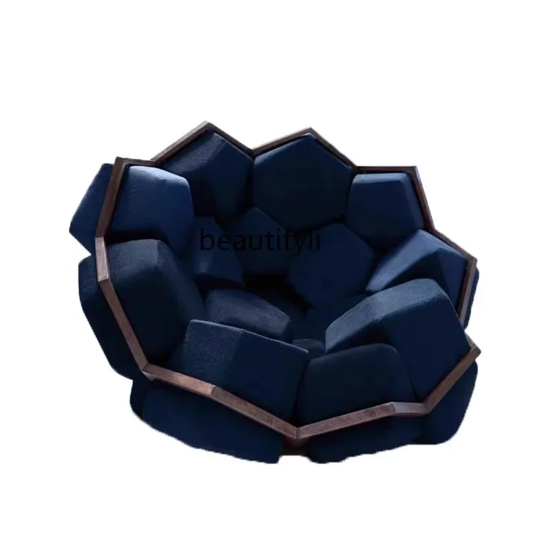 F Nordic light luxury creative designer personalized armchair hotel lobby quartz module combination sofa chair