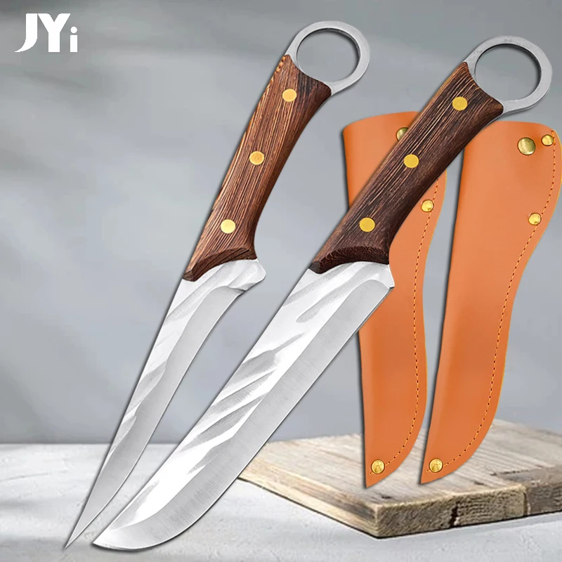 

Forged Boning Knife Handmade Kitchen Chef Cutting Butcher Knife Carving Slicing Cleaver Butcher Meat Sushi BBQ Fishing Knives