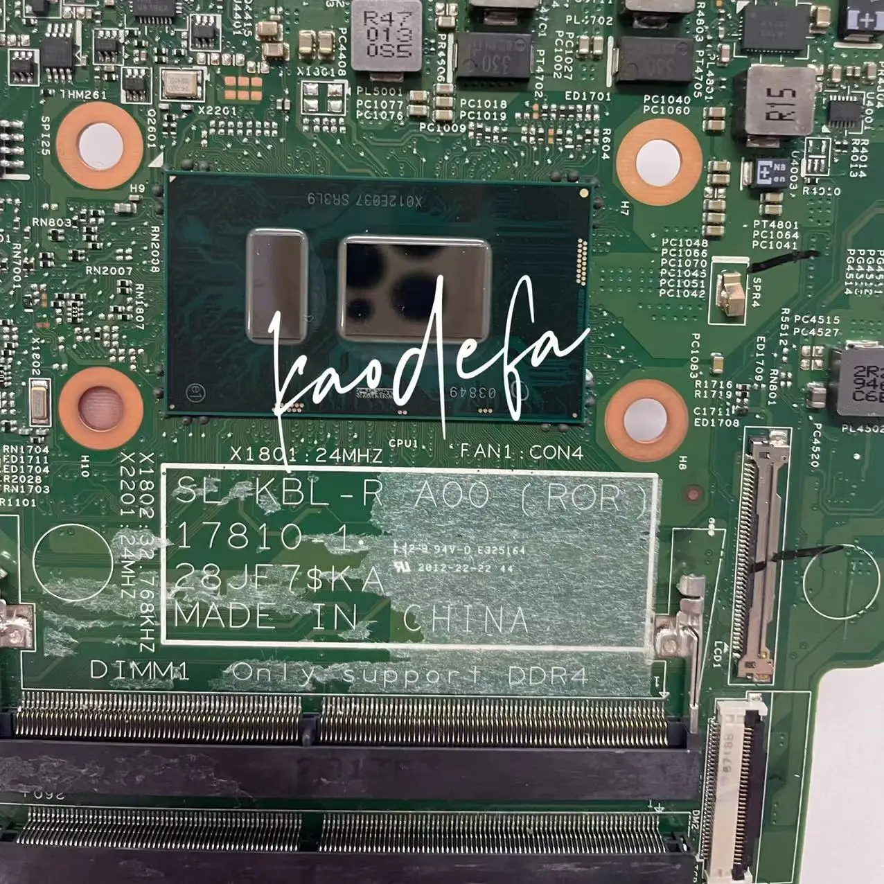 Imagem -06 - Placa-mãe do Portátil para Dell Inspiron 178101 Mainboard Cpu: I58350u Sr3l9 Ddr4 Cn073tvn 073tvn 73tvn 073tvn 100 Teste ok