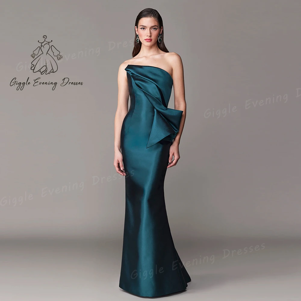 Giggle Strapless Close-fitting Pleat elegant prom dress fairy Mermaid Floor-Length Saudi evening dresses ladies wedding 2024