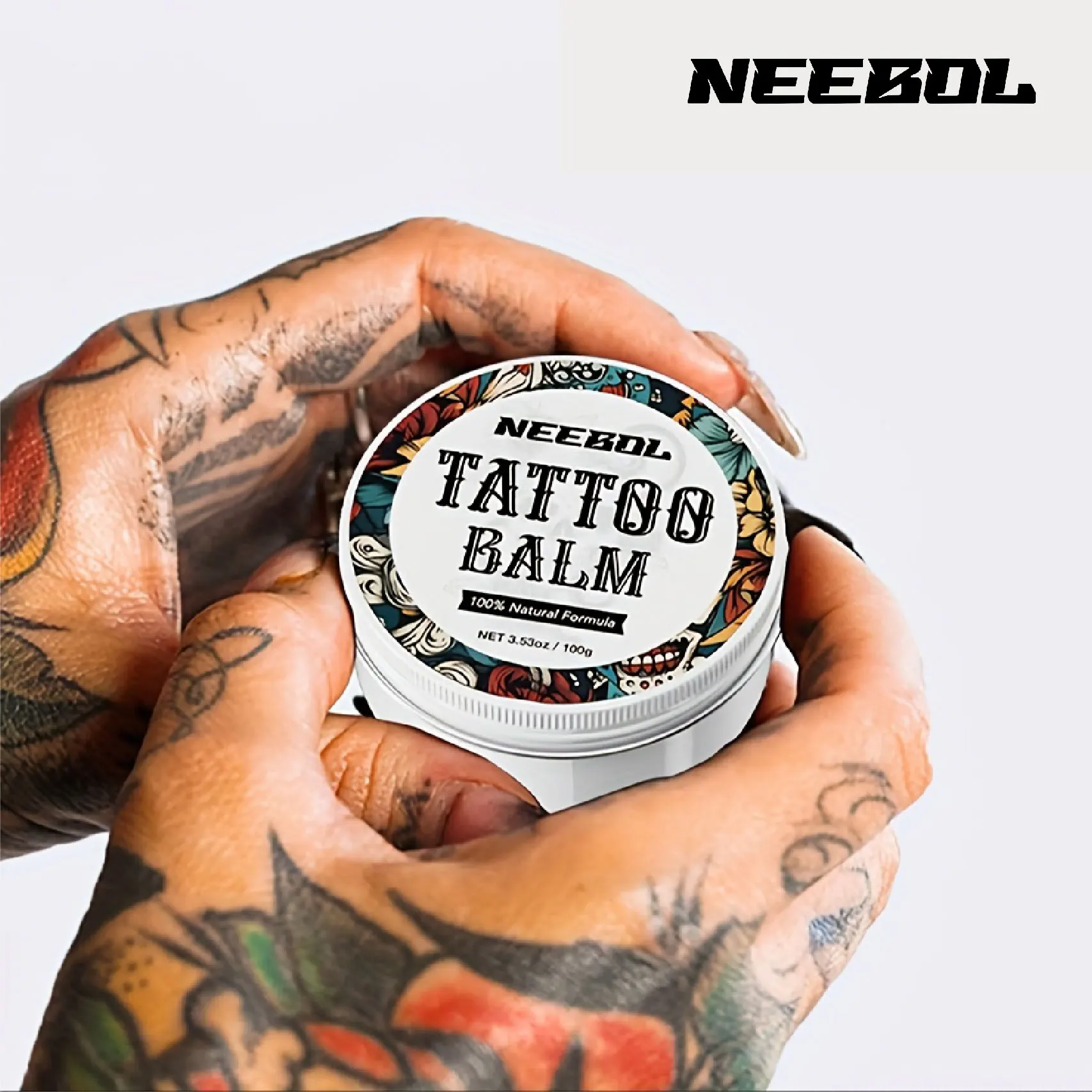 

Оздоровительный бальзам для татуировок Neebol, улучшающий цвет татуировки, способствует исцелению, натуральный ингредиент, увлажнение кожи