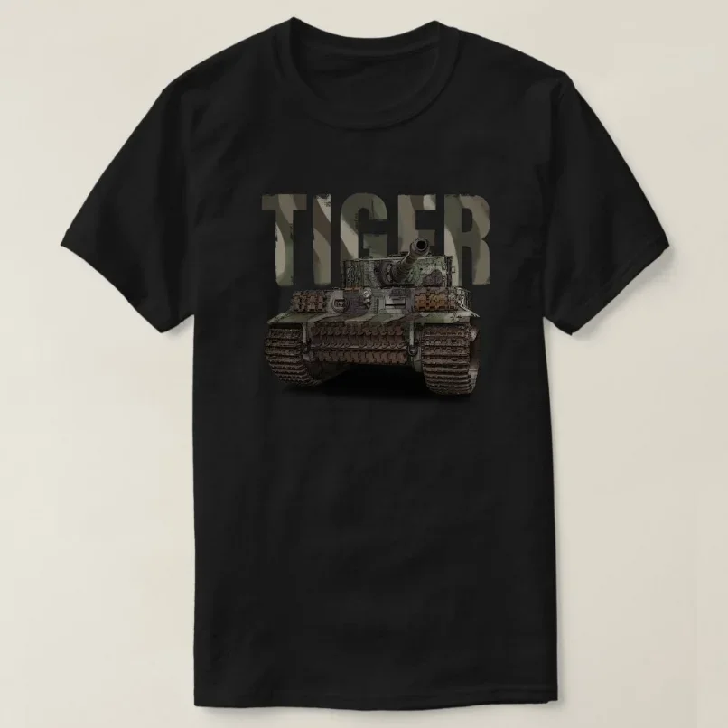 

WWII German Tiger I Heavy Tank T-Shirt 100% Cotton O-Neck Summer Short Sleeve Casual Mens T-shirt Size S-3XL
