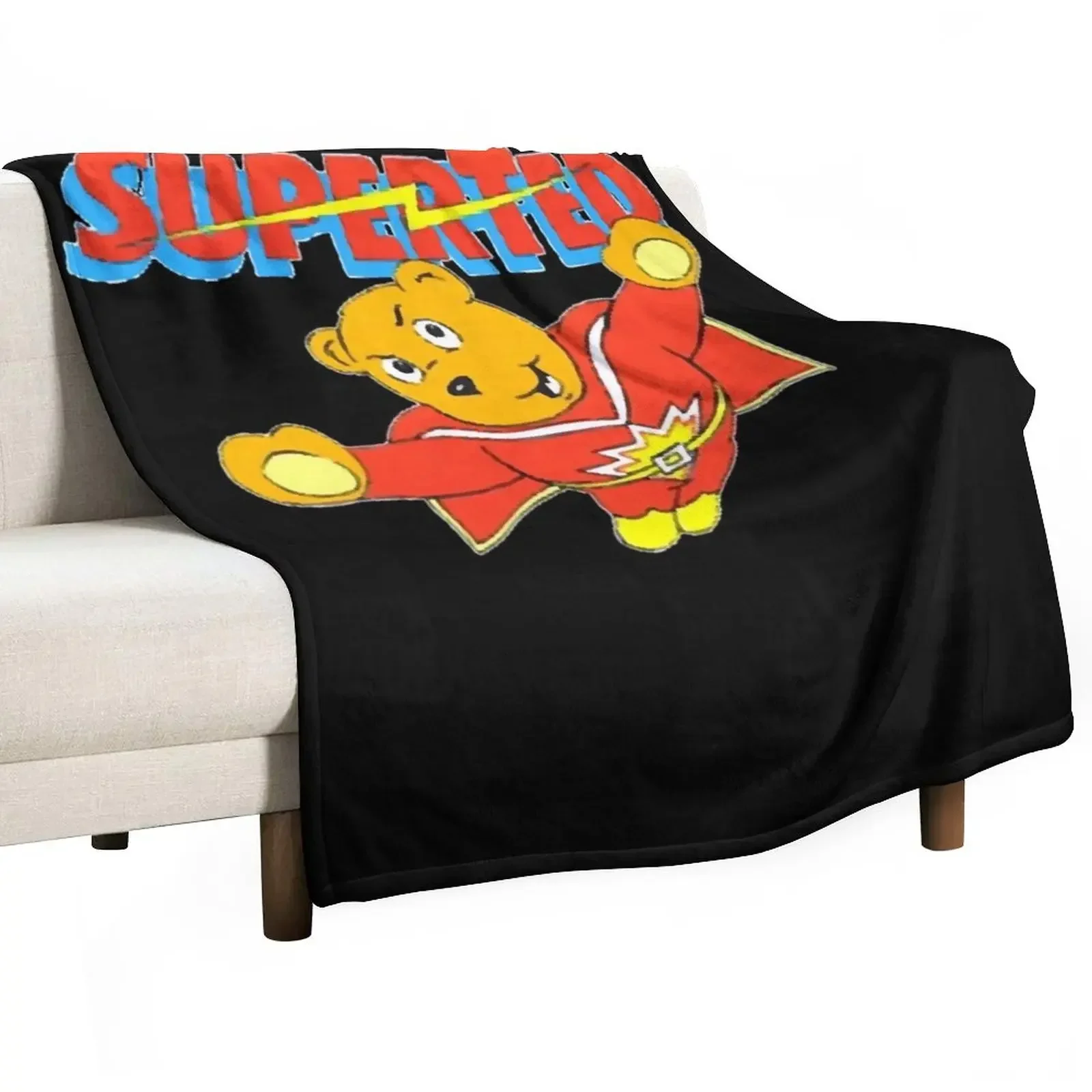 

Super Ted Classic T-Shirt Throw Blanket Warm Furry Luxury Brand Blankets