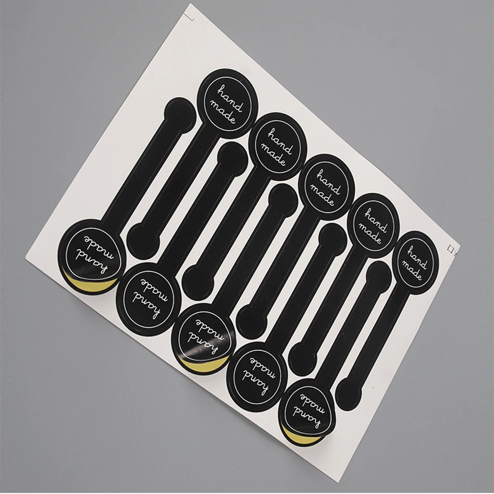 50 Sheets Moon Cake Seal and Label Tabs Stickers for Party Bags Handmade Letter Sealing