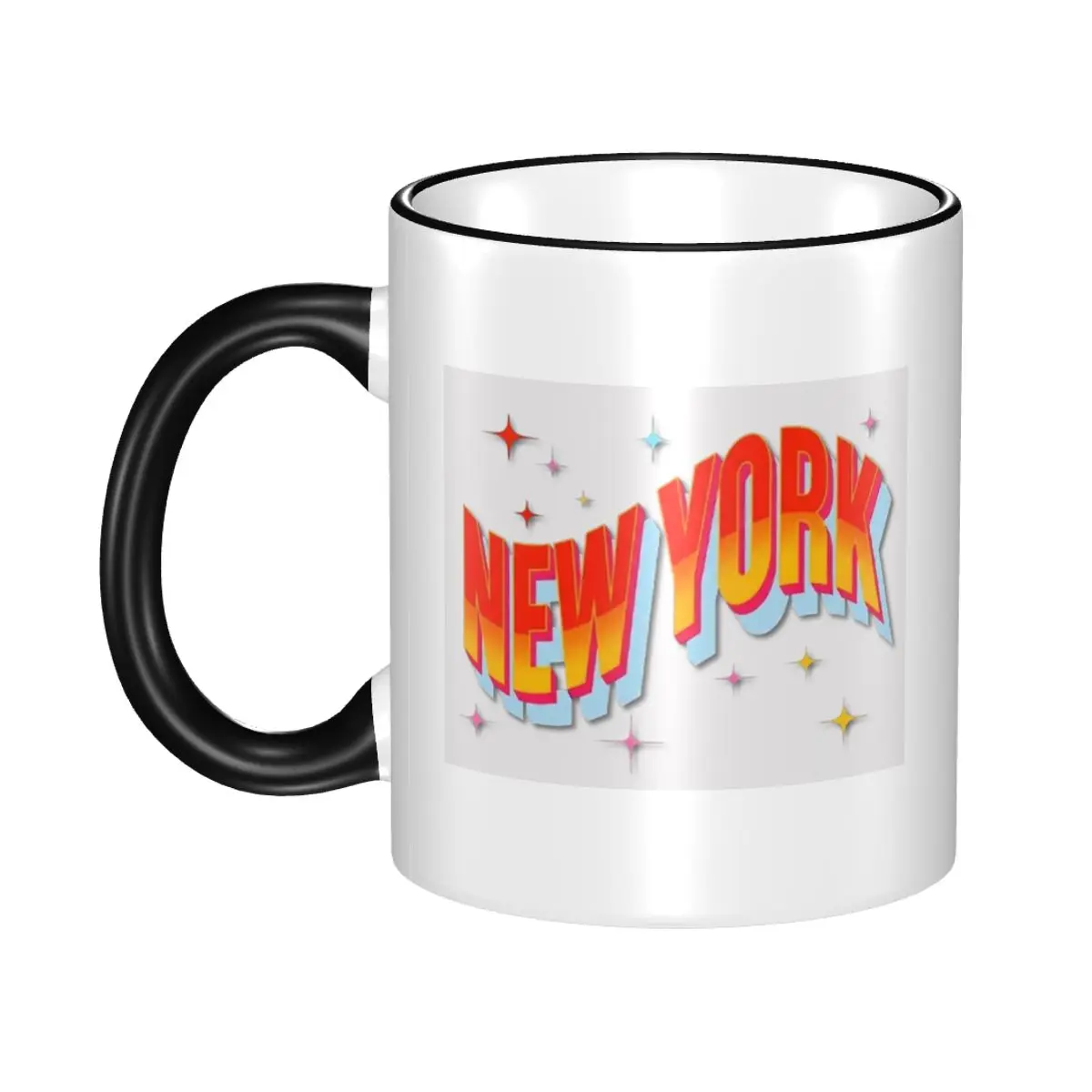 New York Mug Funny Ceramic Coffee Cups Tea Mugs Milk Cup Drinkware Gift for Woman Man