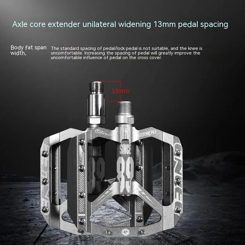 ENLEE Stainless Steel Material Bike Pedal Axle Extenders Bicycle Pedal Extension Bolts Spacers For MTB Road Bicycle Pedals