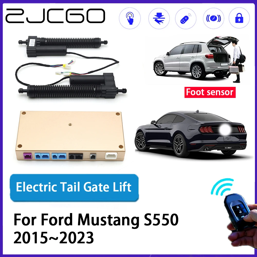 

ZJCGO Car Auto Trunk intelligent Electric Tail Gate Lift Automatic Tailgate Opener for Ford Mustang S550 2015~2023