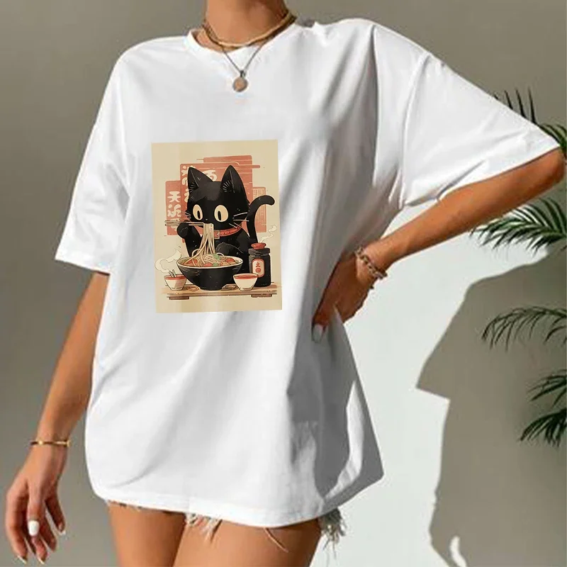 Kawaii Graphic T-shirt, Women's Short Sleeve Breathable And Comfortable Slightly Stretch Fabric, Suitable For Summer