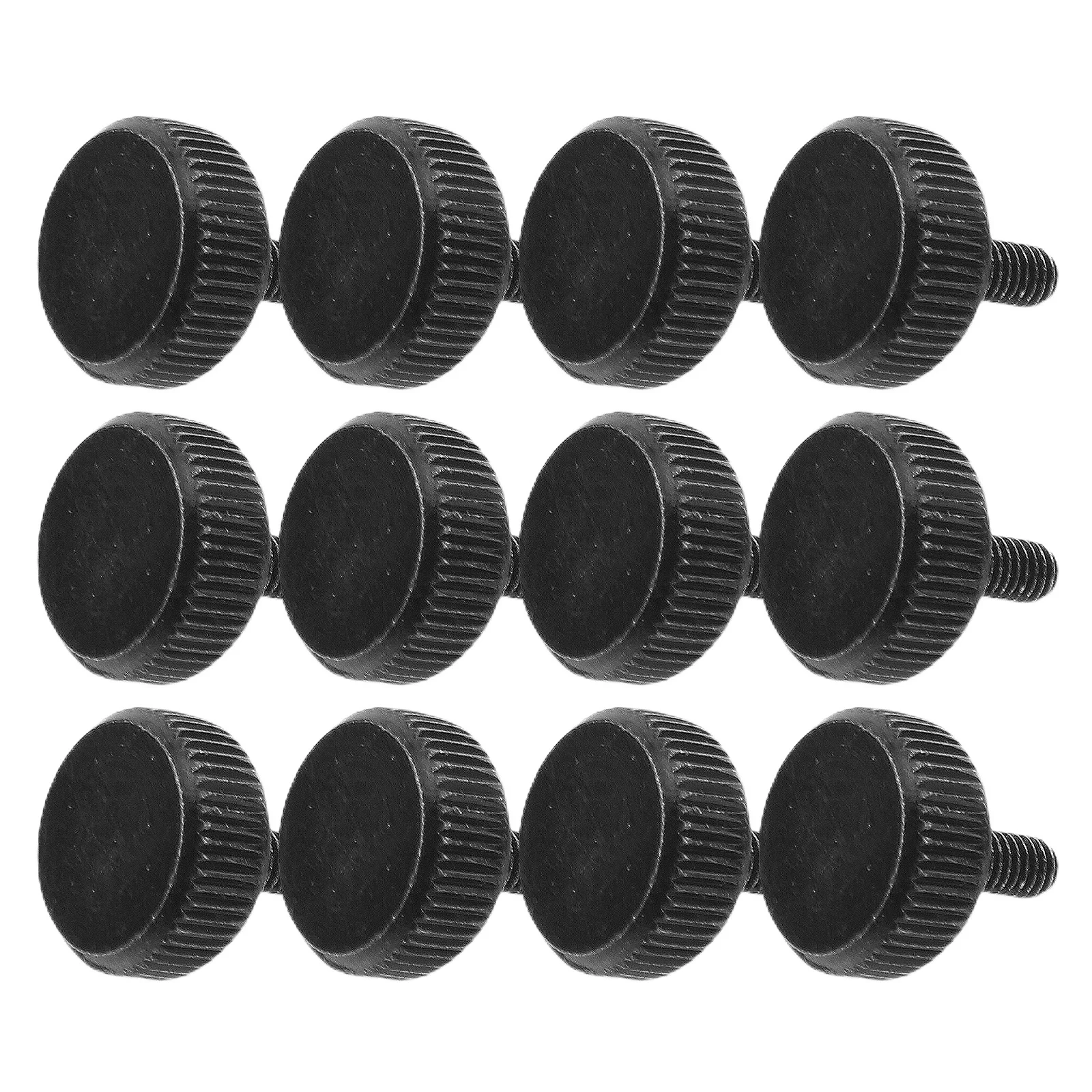 

30pcs Computer Case Thumb Screws M3 Black Hand-Twisted Fasteners For Pc Installation Tool-Free Design Carbon Steel Anti-Slip