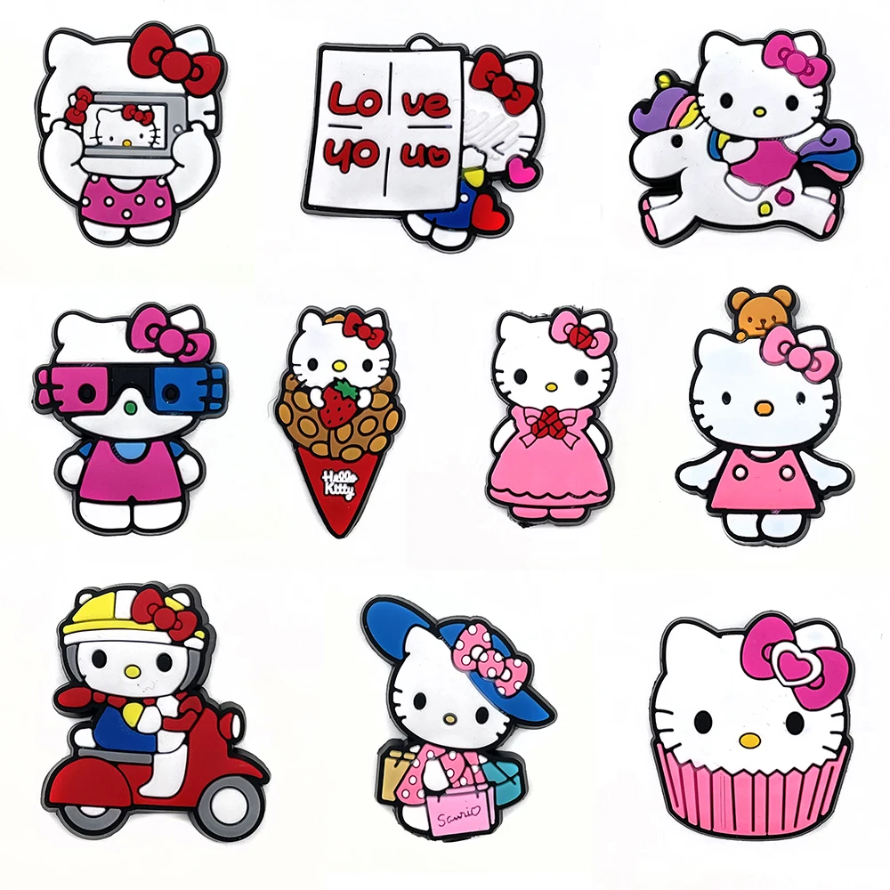 Zufällige 30-100 Stück Sanrio-Serie Schuh-Charms für Clogs, Sandalen, Schuhdekorationen, Zubehör, Schnallen für Weihnachts- und Geburtstagsgeschenke – Detail 22
